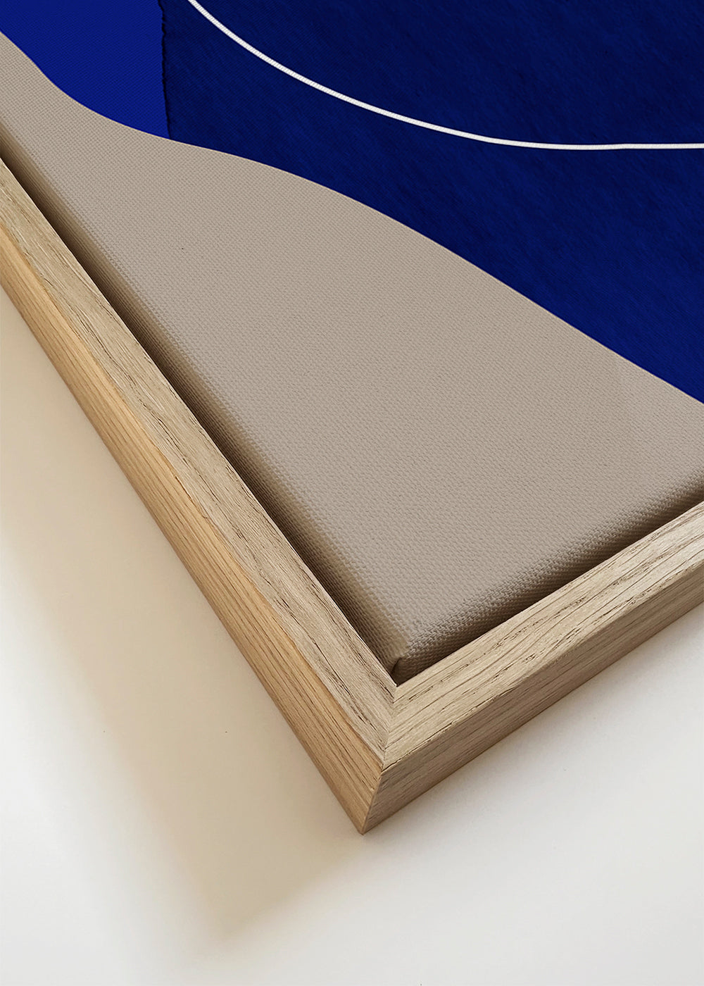 Abstract kunst diepblauw verticaal