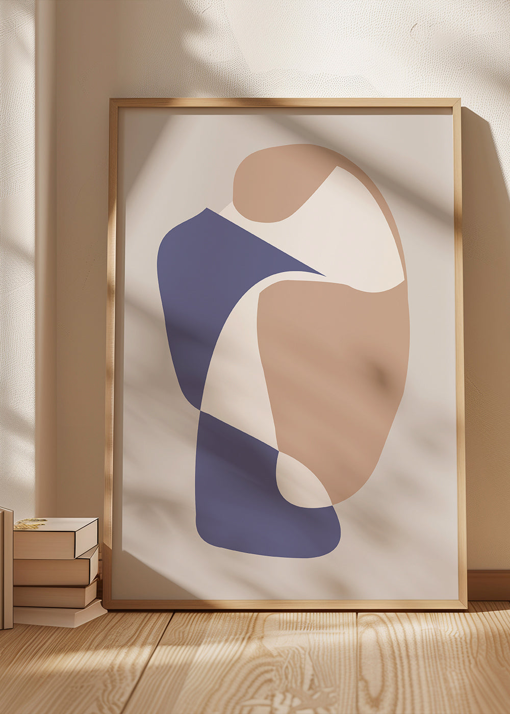 Abstract kunstwerk met organische vormen