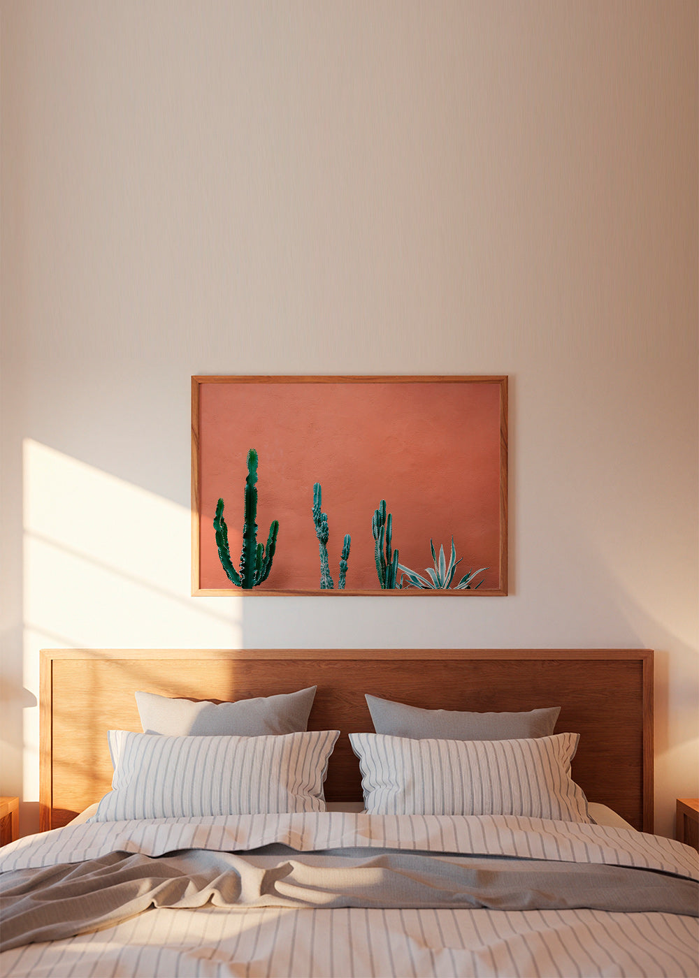 Botanische poster met cactussen op terracottawand – Product2