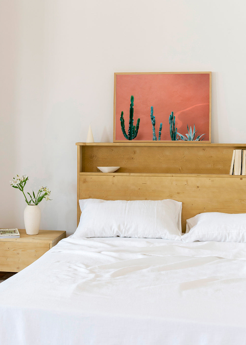 Botanische poster met cactussen op terracottawand – Product3