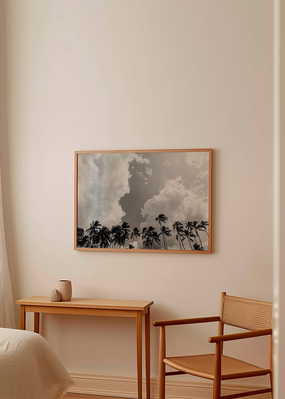 Landschap kunst met palmbomen en dramatische lucht – Product3