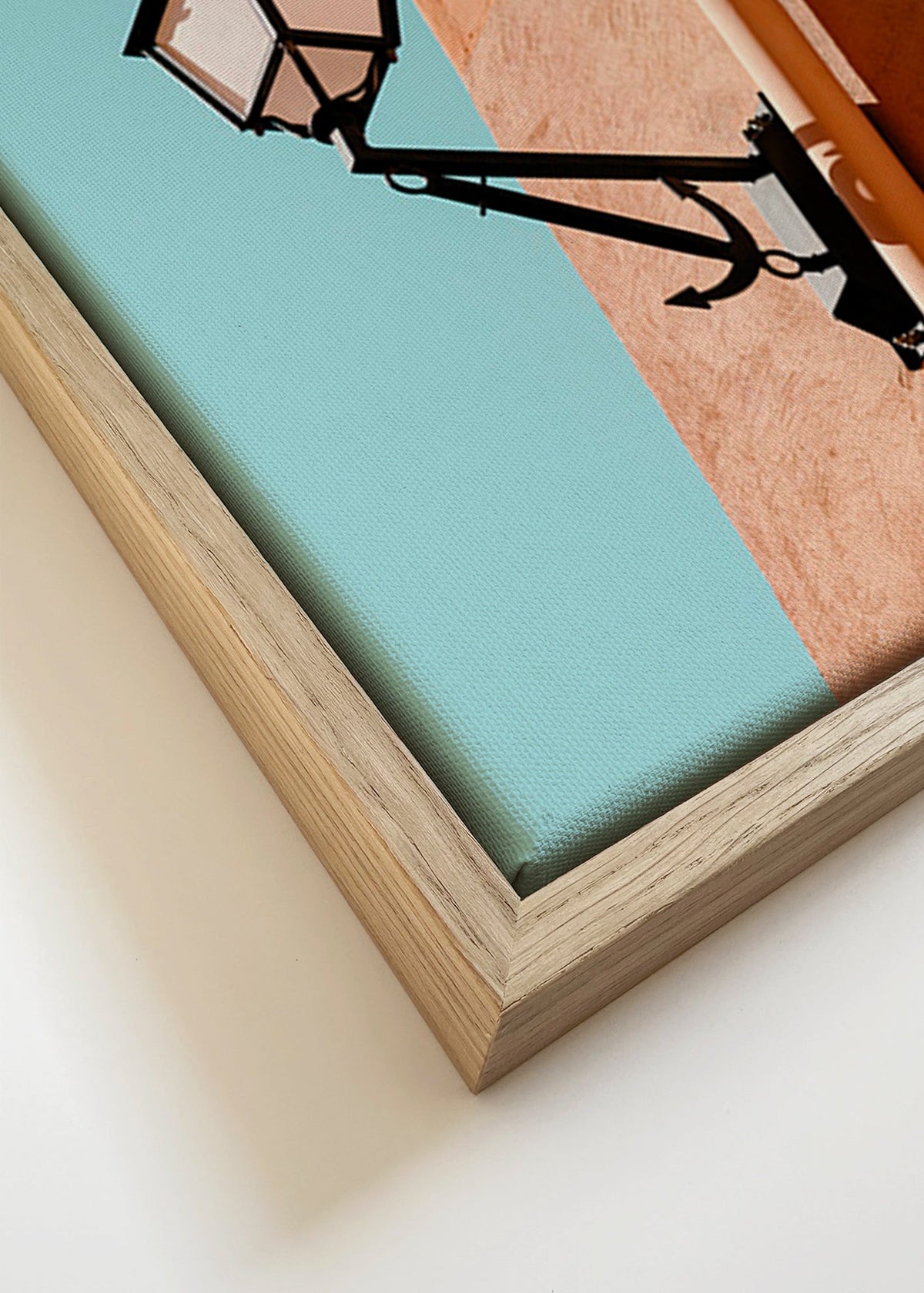 Keuken kunst Rue de May lantaarn en schaduw – Canvas detail