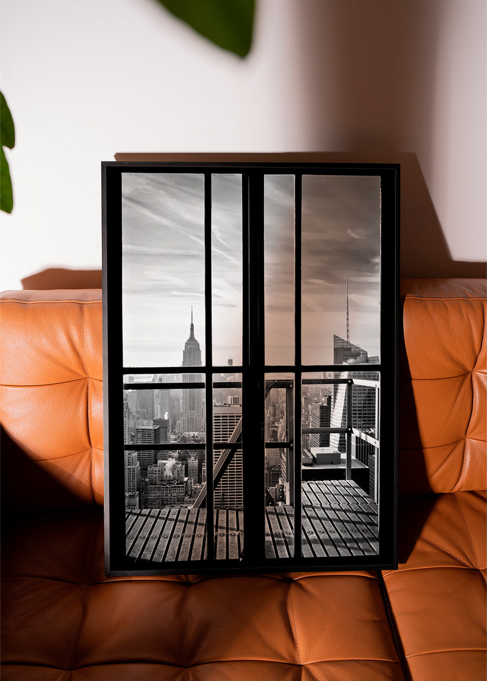 Stadsfoto met raam als kader – Product1
