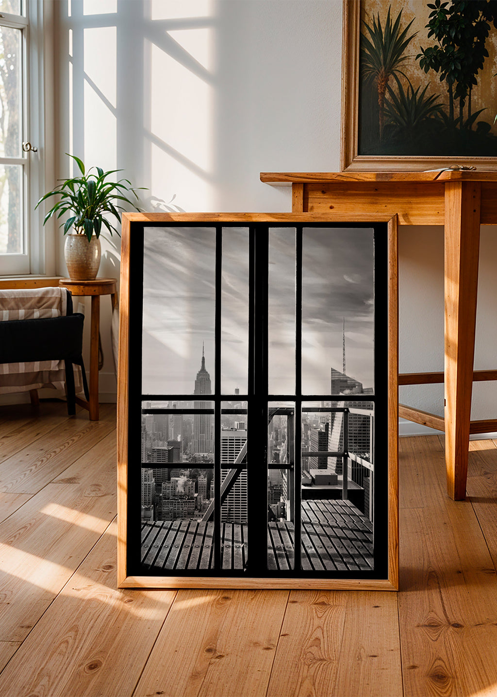 Stadsfoto met raam als kader – Product2