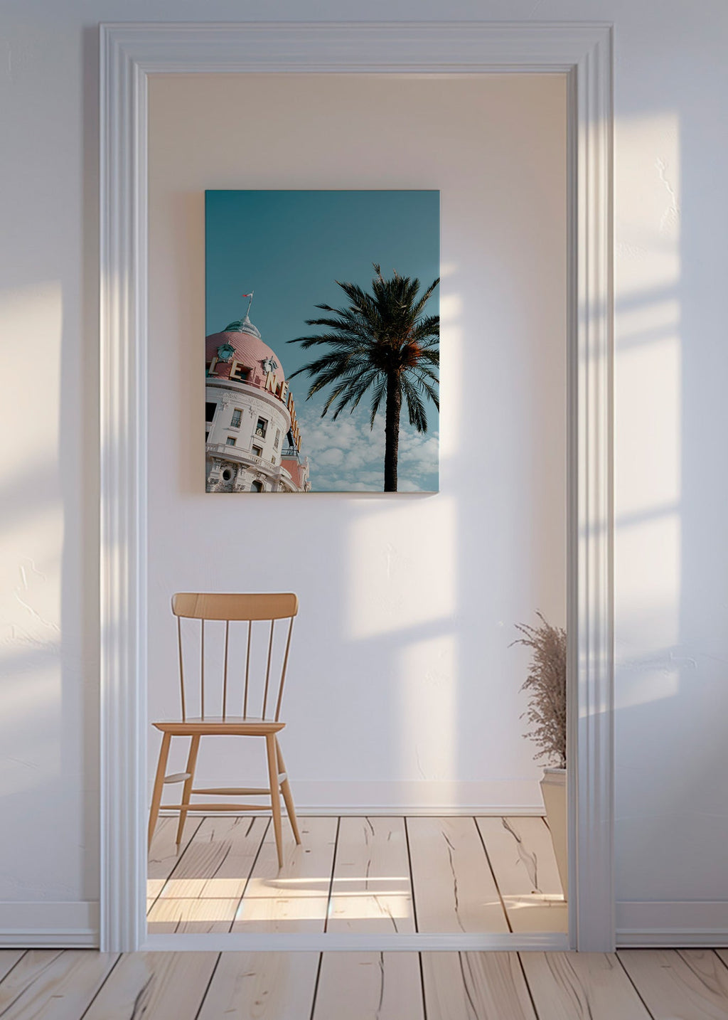 Keuken kunst Riviera koepel met palm – Canvas