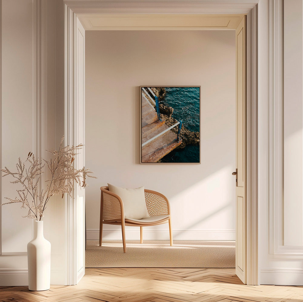 Landschap kunst: trap naar de zee – Canvas2
