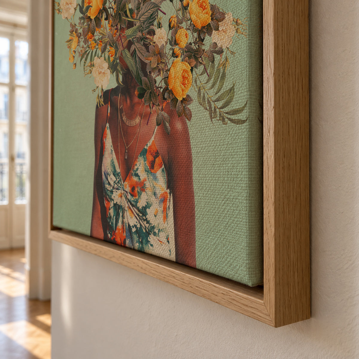 You Loved Me A Thousand Summers Ago - Framed canvas detail