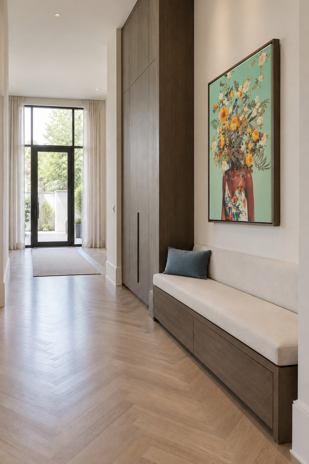 You Loved Me A Thousand Summers Ago - Framed canvas in an interior