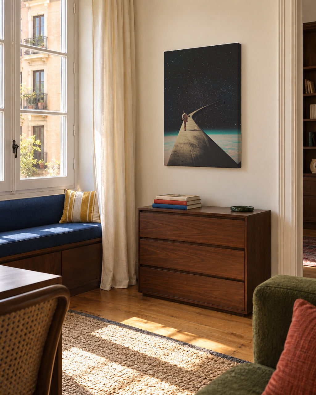 We Chose This Road My Dear - Unframed canvas in an interior