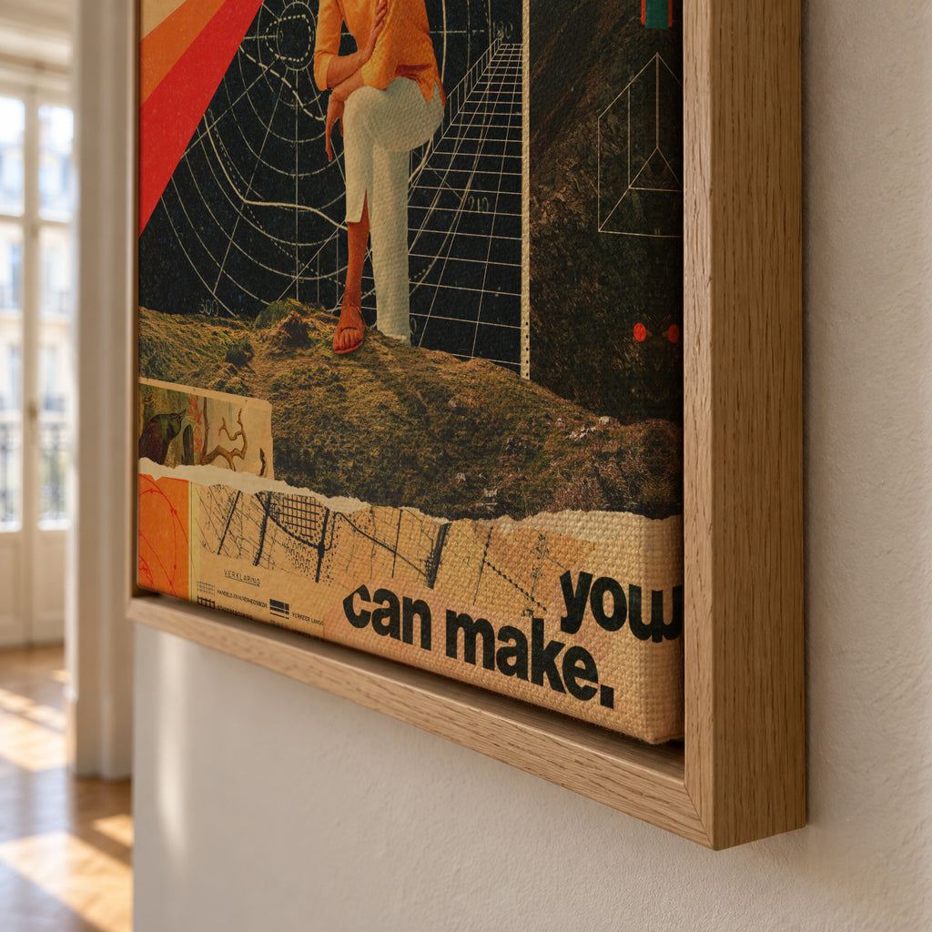 You Can Make It Right - Framed canvas detail