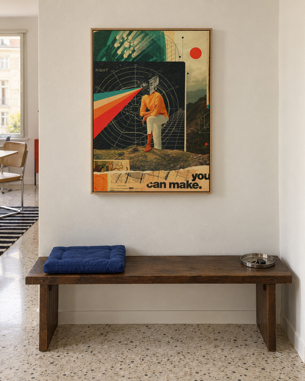 You Can Make It Right - Framed canvas in an interior