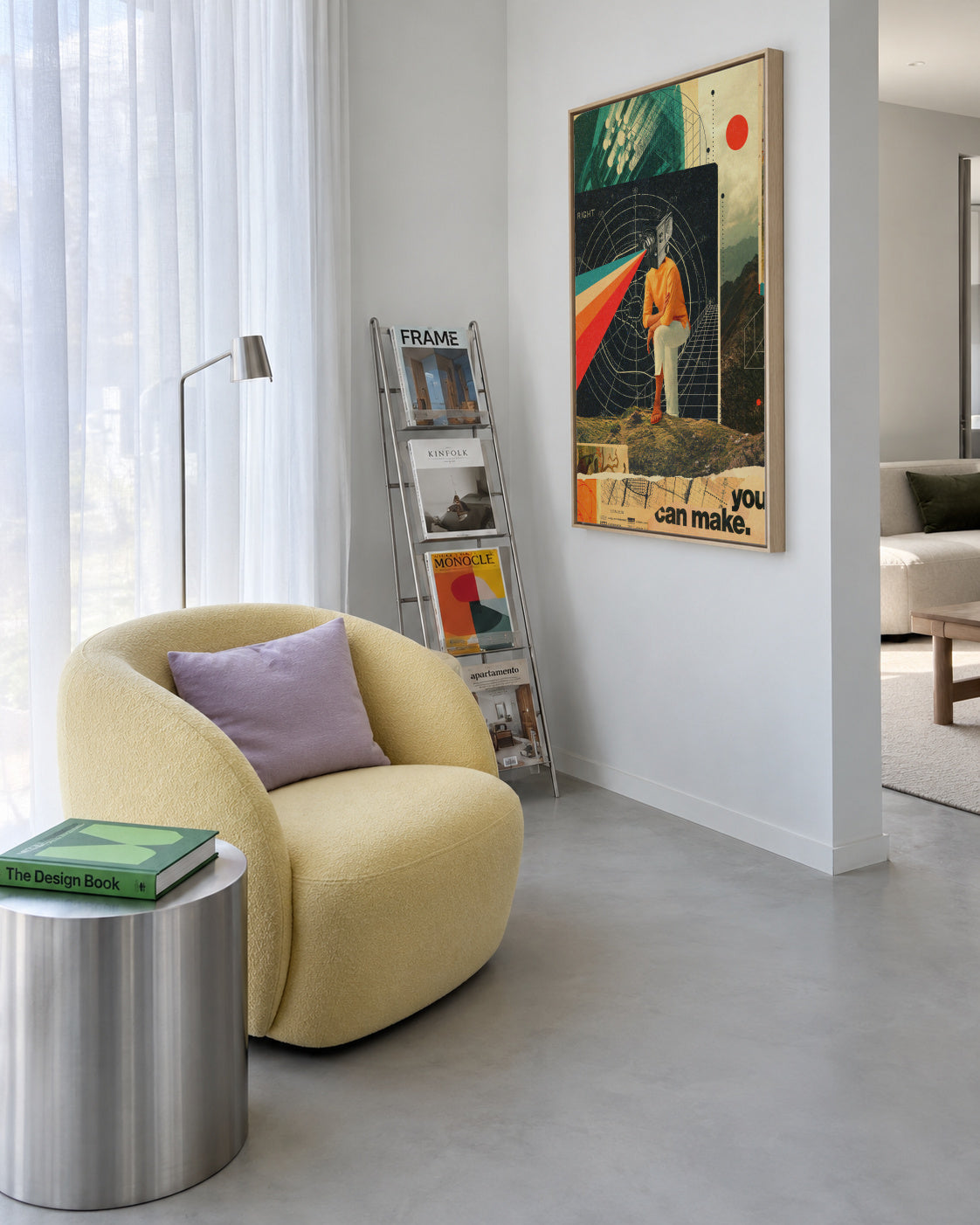 You Can Make It Right - Framed canvas in an interior