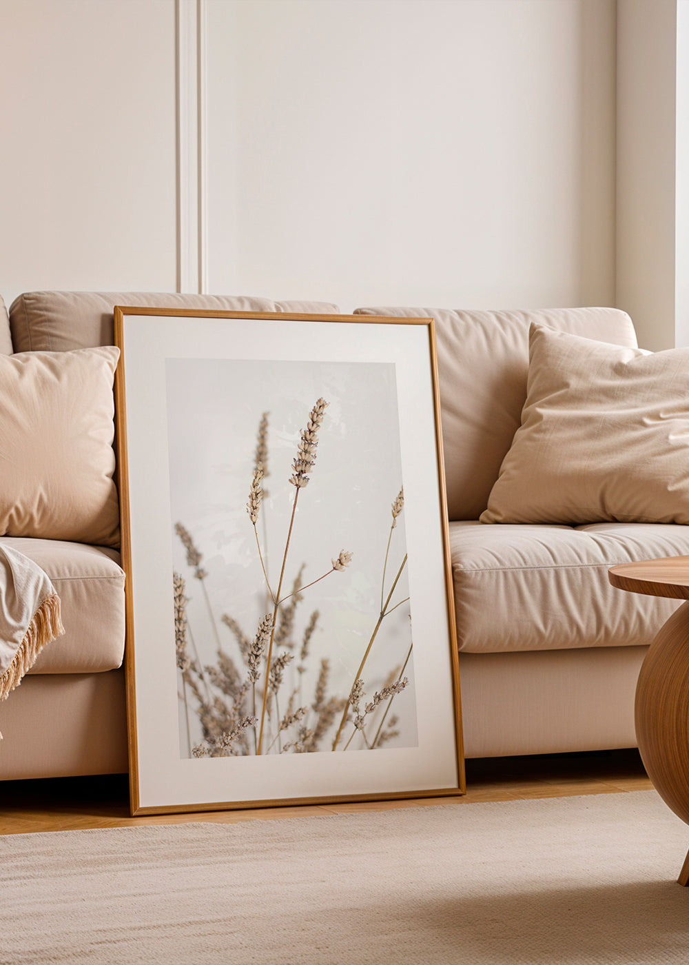 Botanische print: gedroogde aren verticaal
