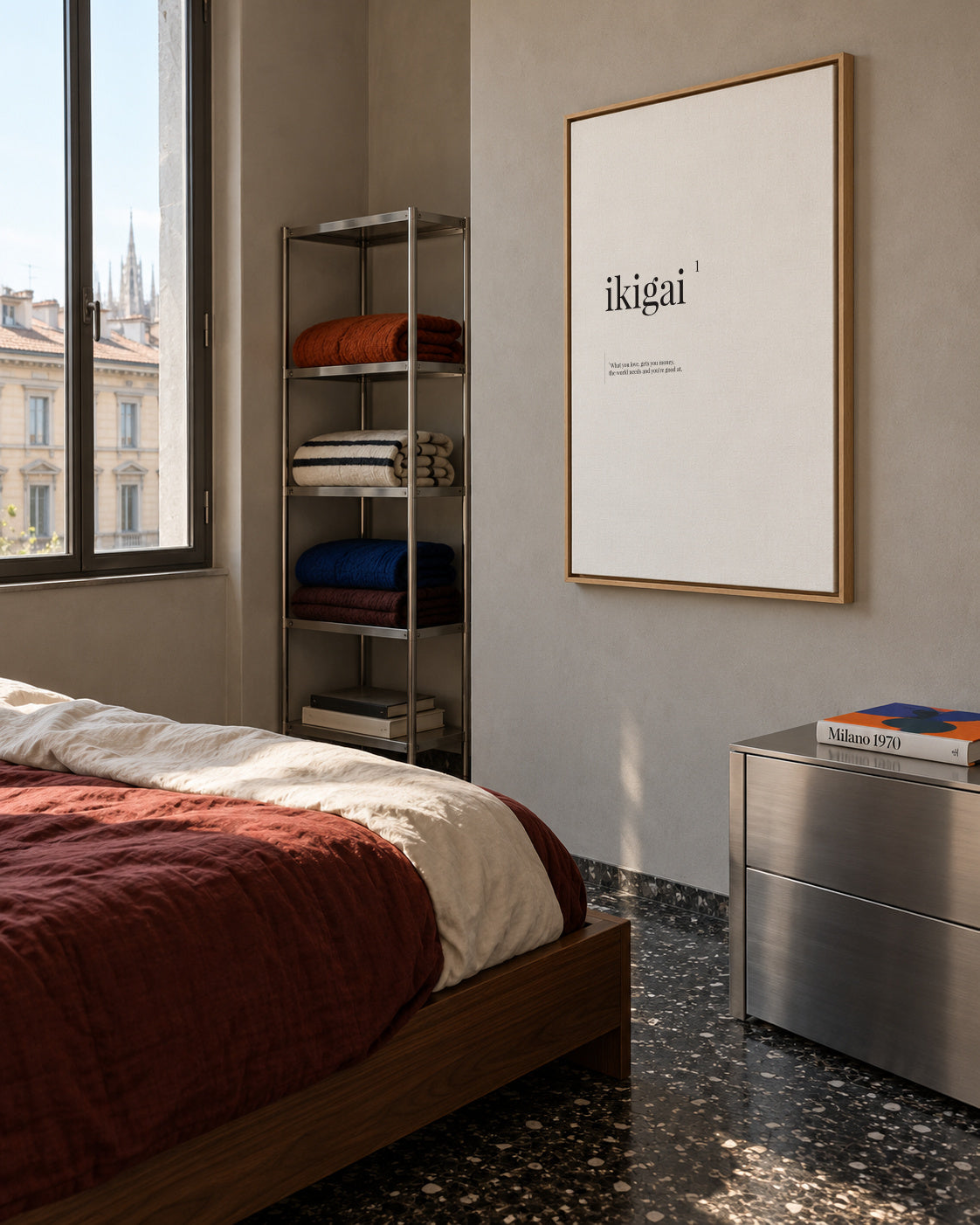 Ikigai - Framed canvas in an interior