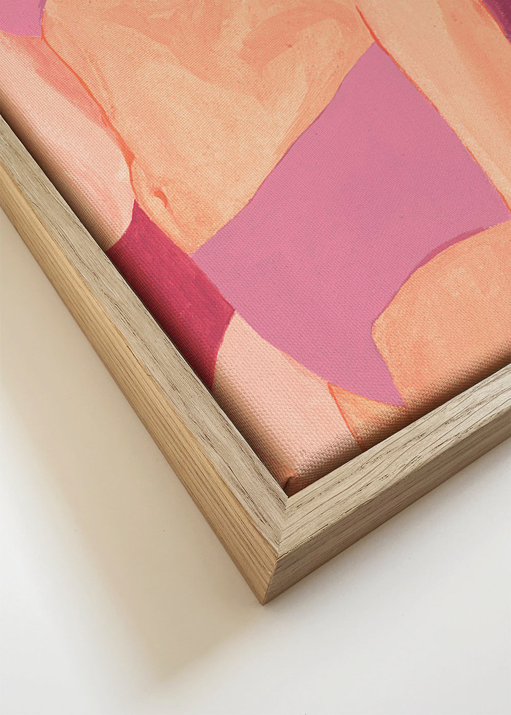 Vrouwenillustratie met klaprozen in roze