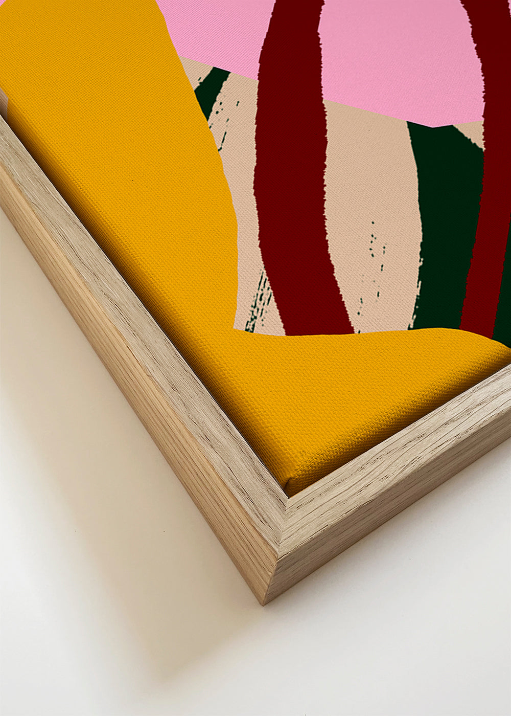 Abstracte illustratie met fruit en hand