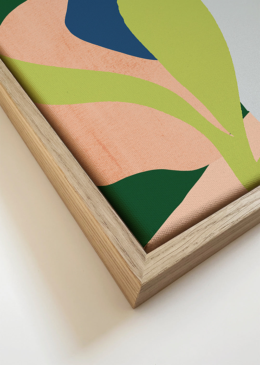Botanische poster met koraalbladeren