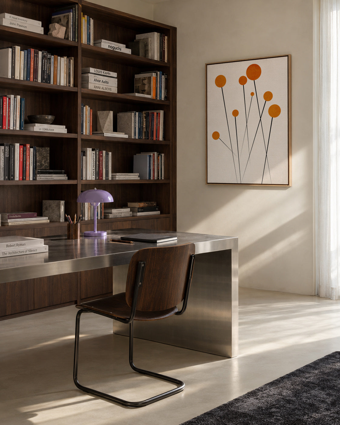 Dreaming Daisies - Framed canvas in an interior