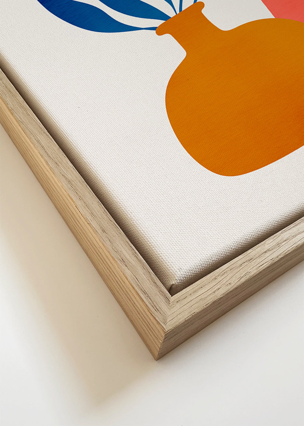 Botanische poster met kleurrijke minimalistische vazen
