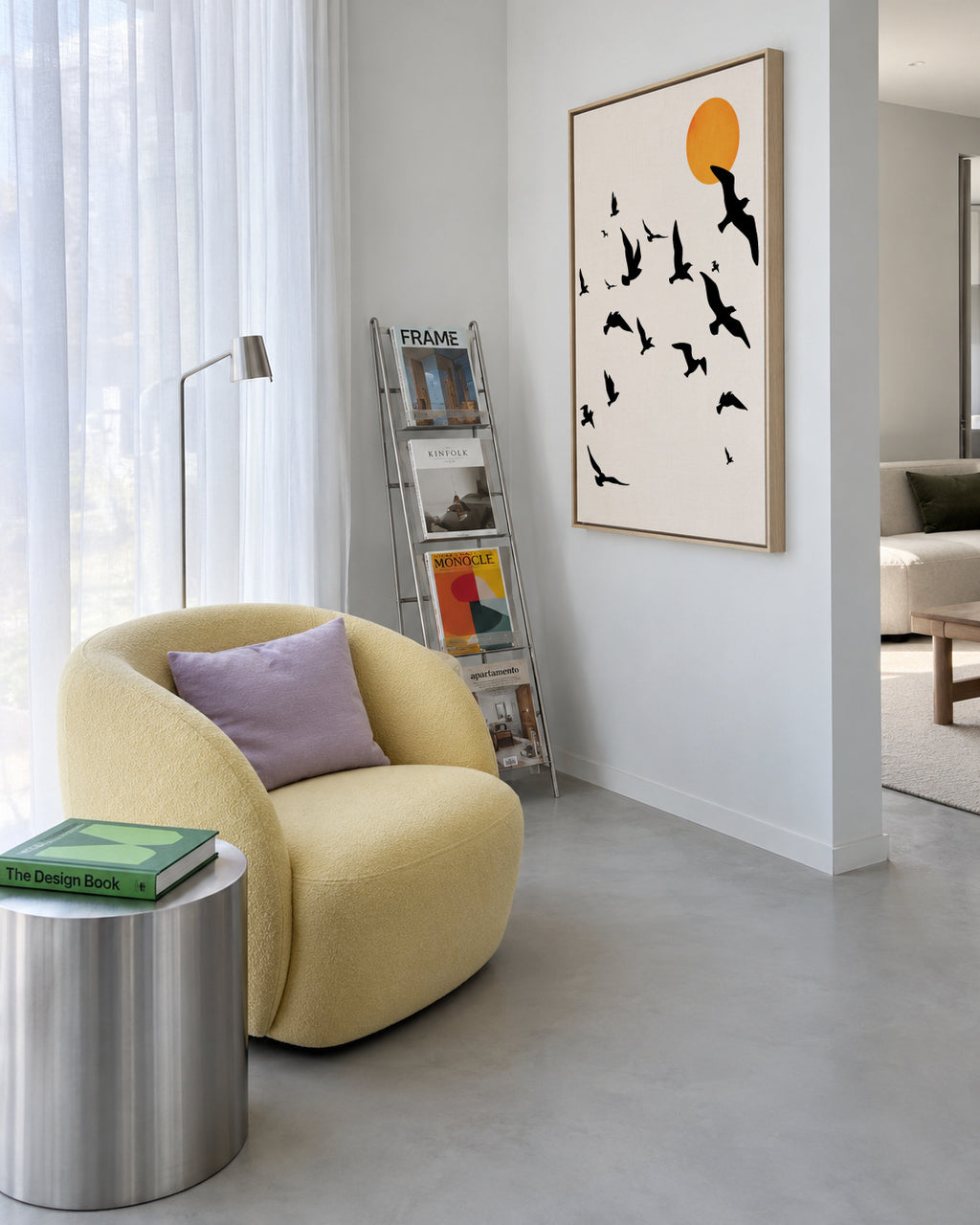 Up and Away - Framed canvas in an interior