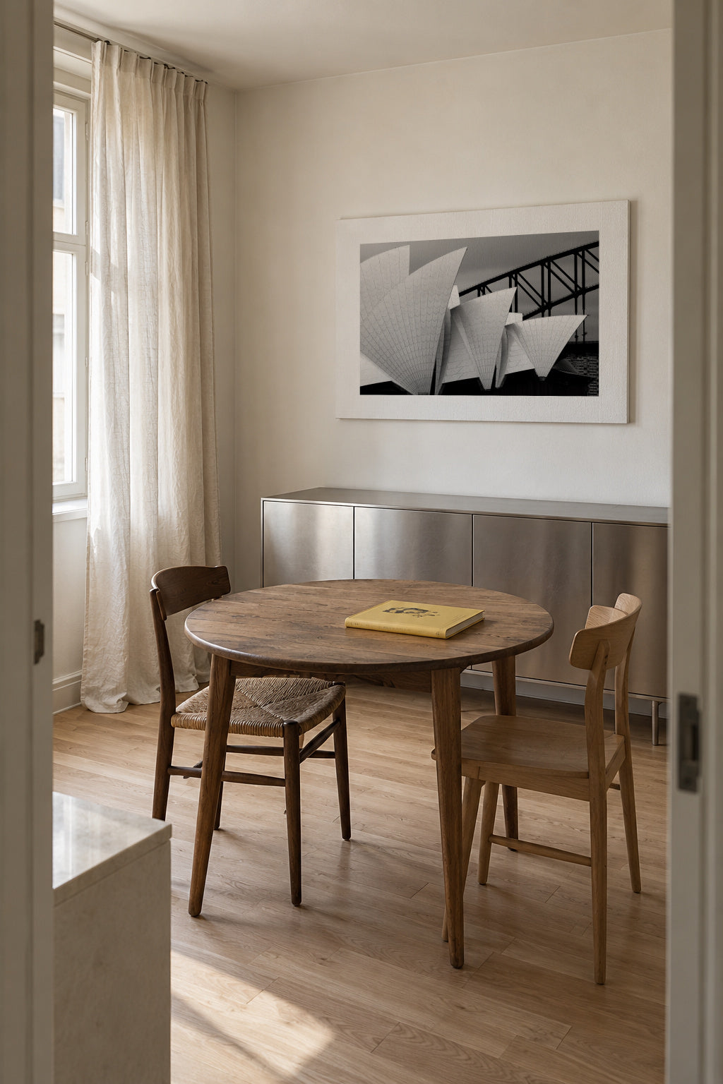 Opera house Sydney - Unframed canvas in an interior