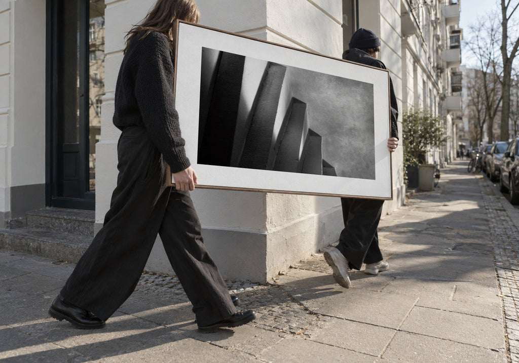 Steps of Light - Framed canvas in an interior