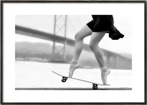 Skater foto op spitzen