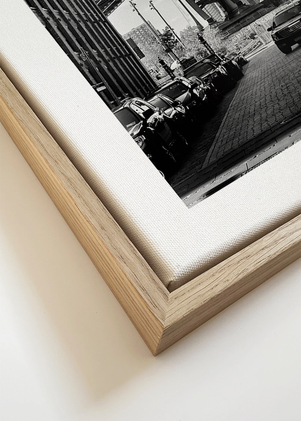 Stadsposter Manhattan Bridge zwart-wit