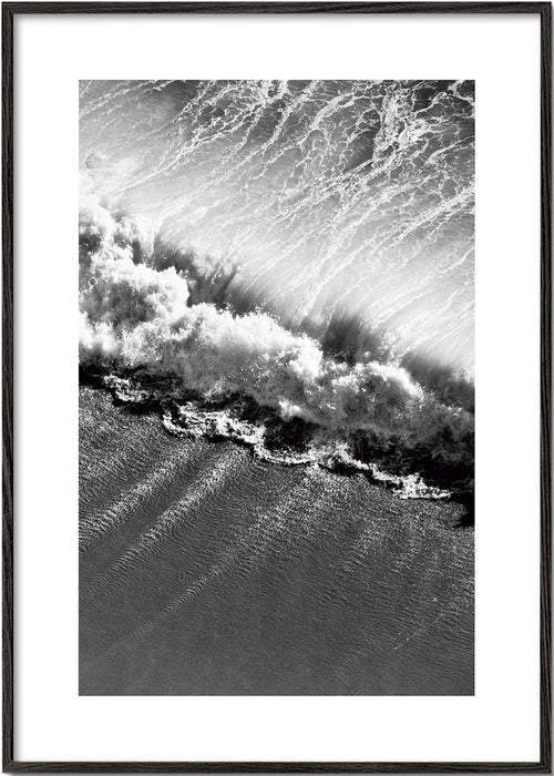 Landschap kunst: luchtgolven in zwartwit