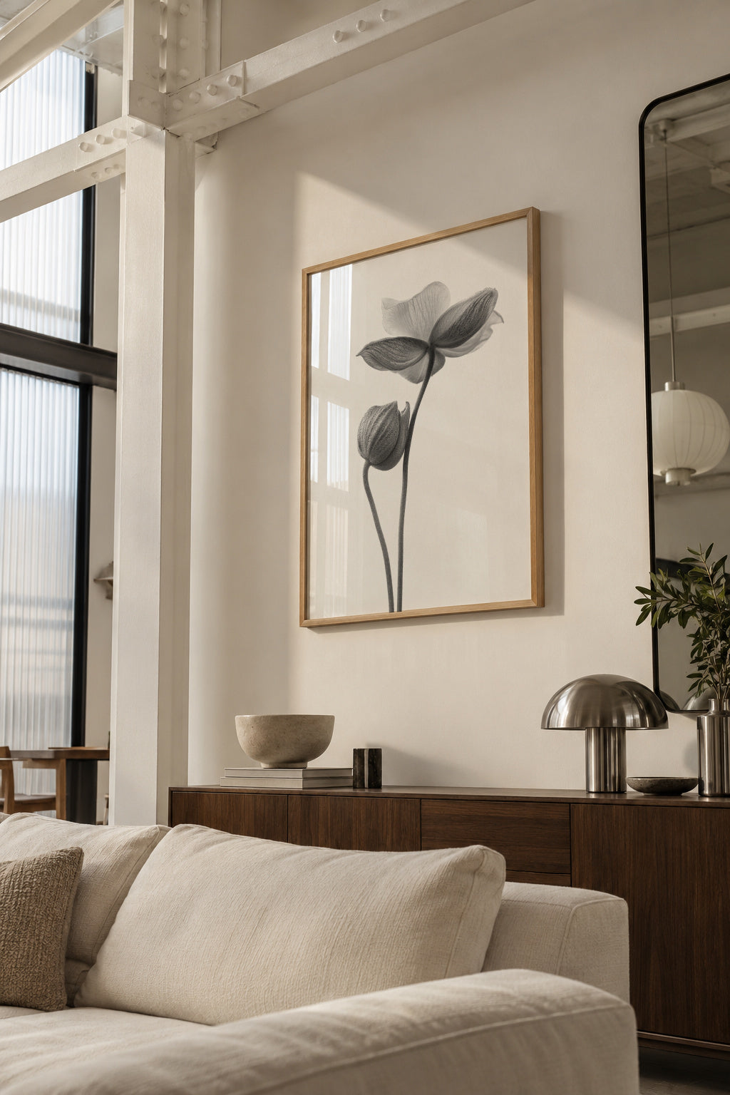 A little touch monochrome - Framed poster in an interior