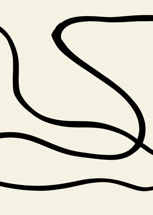 Minimalistisch ontwerp zwarte lijnen op beige