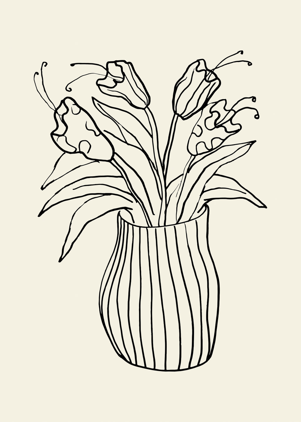 Vase Sketch - Unframed art print