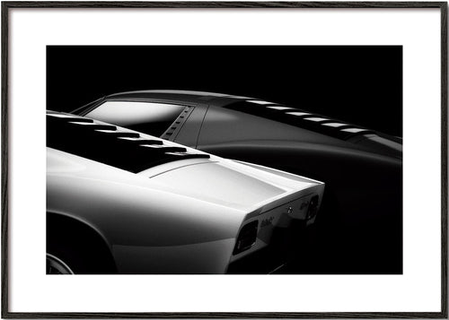 Fotografie van Miura-auto's in profiel