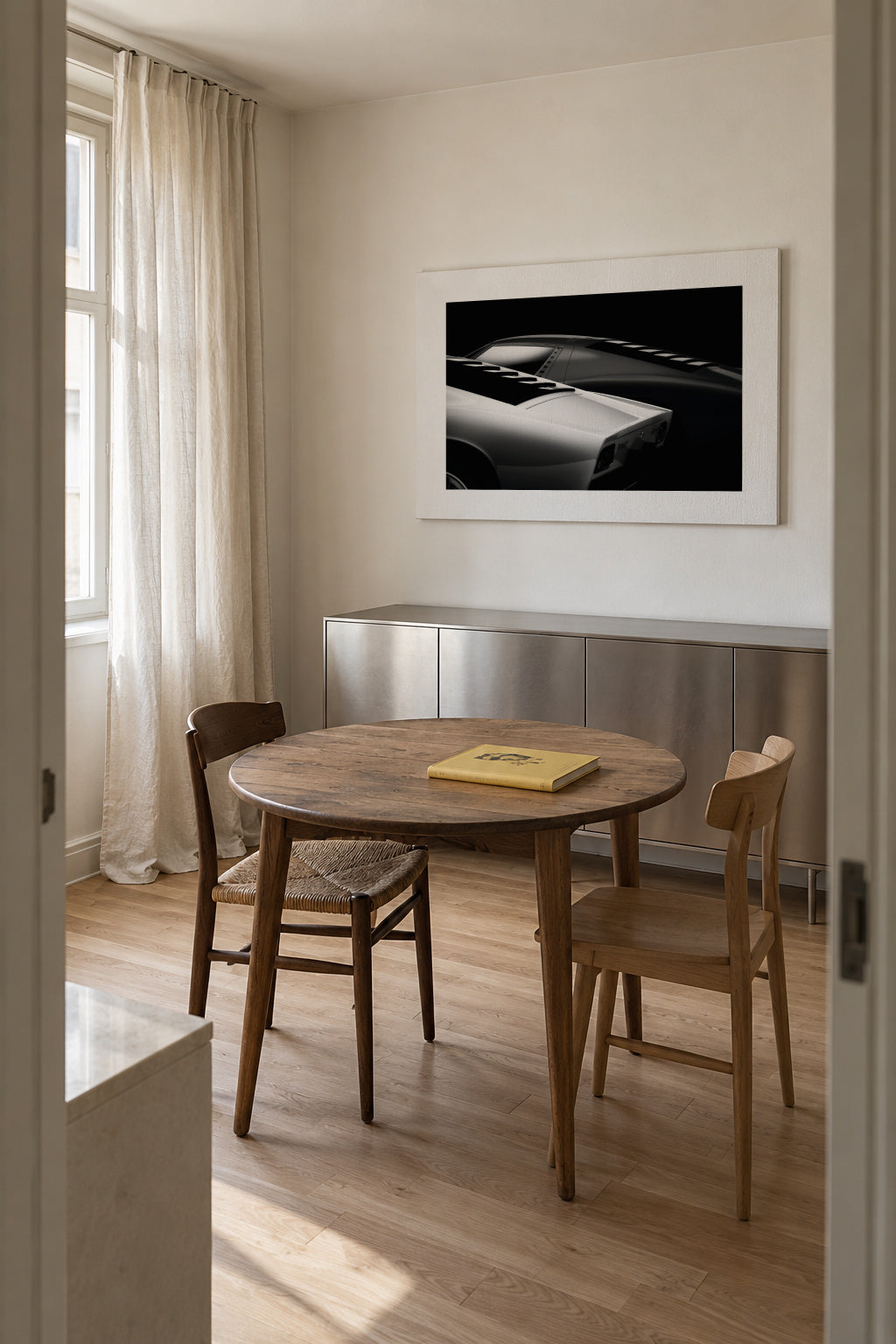 2 Miura - Unframed canvas in an interior