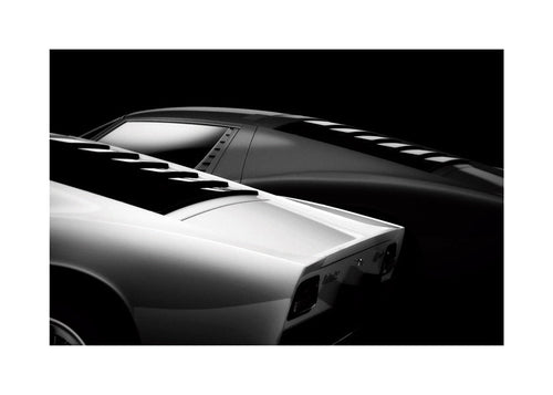 Fotografie van Miura-auto's in profiel