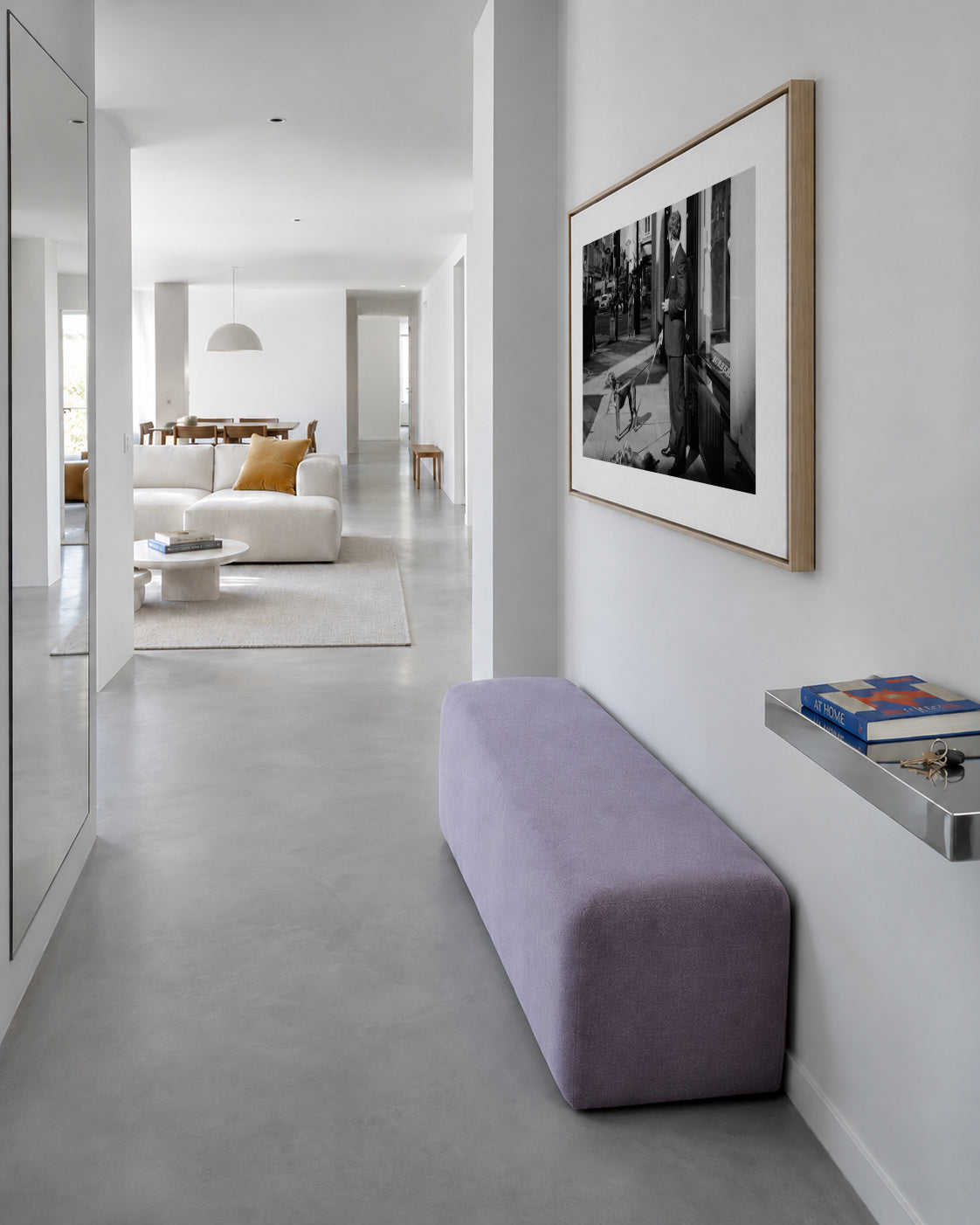 The wait - Framed canvas in an interior