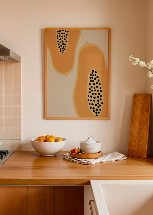 Keuken kunst papaja minimal