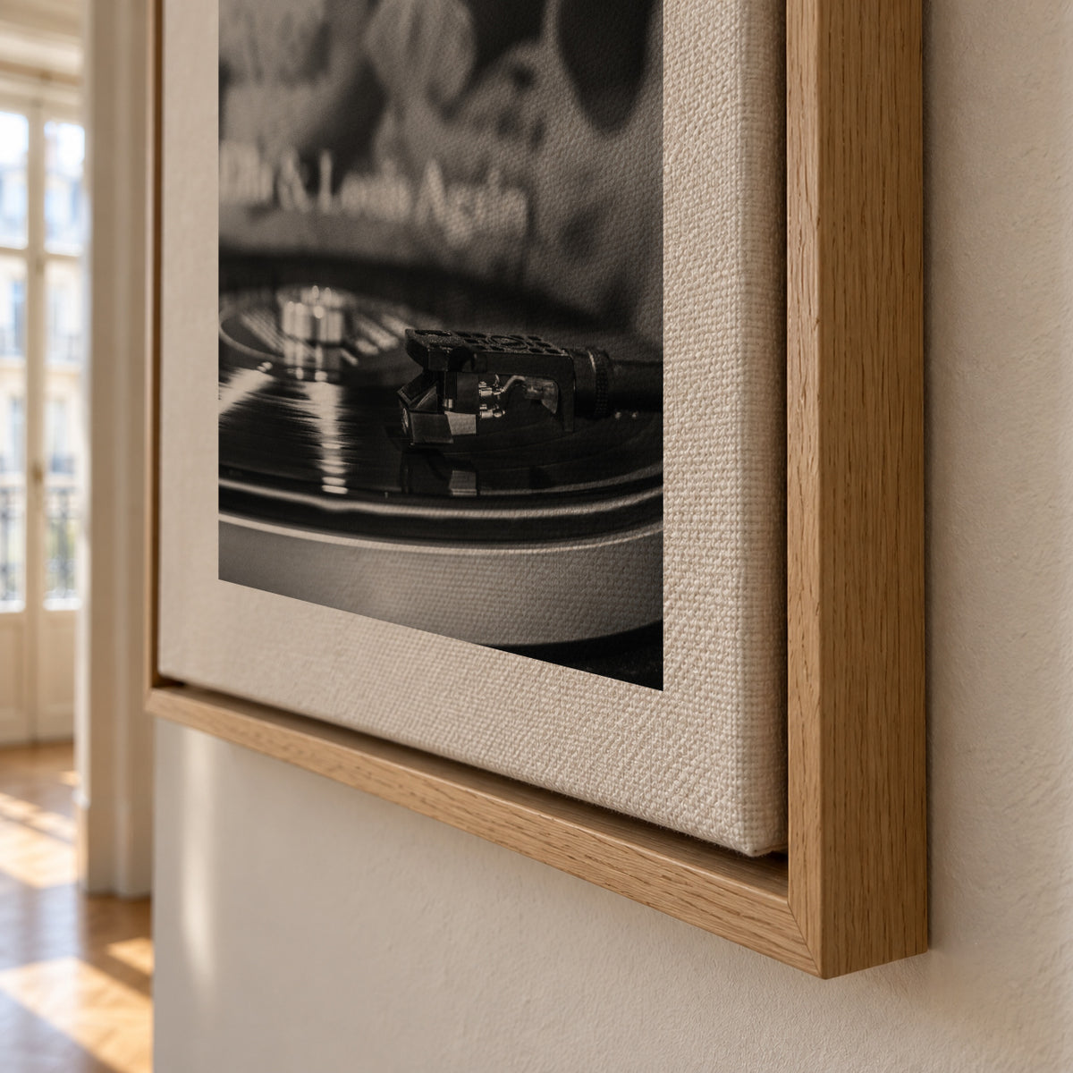 Vinyl I - Framed canvas detail