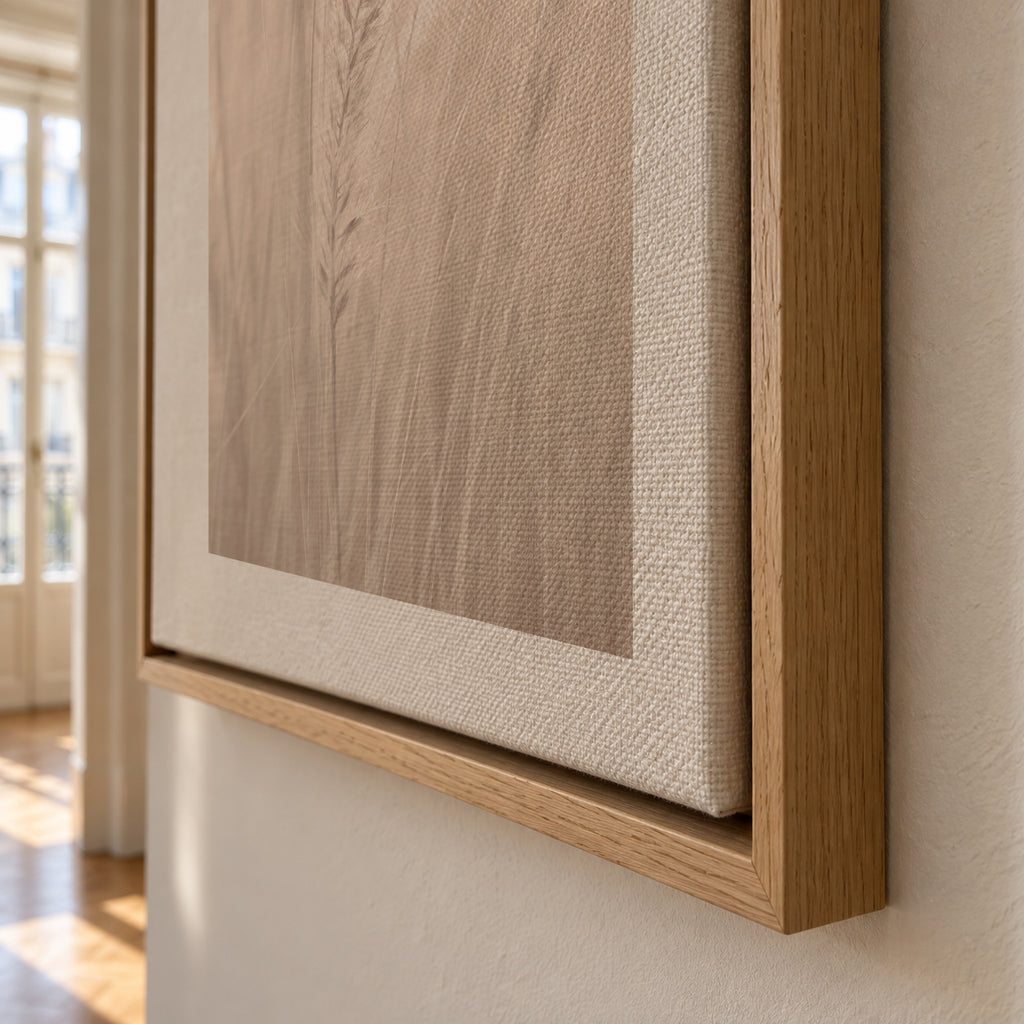 Grass V - Framed canvas detail
