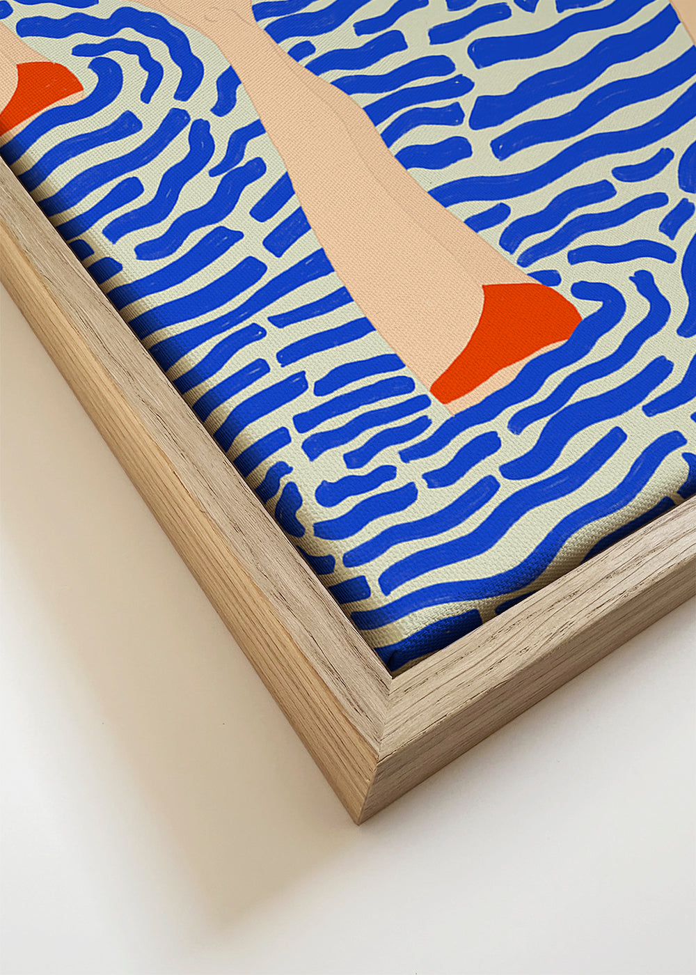 Illustratie benen in patroonwater
