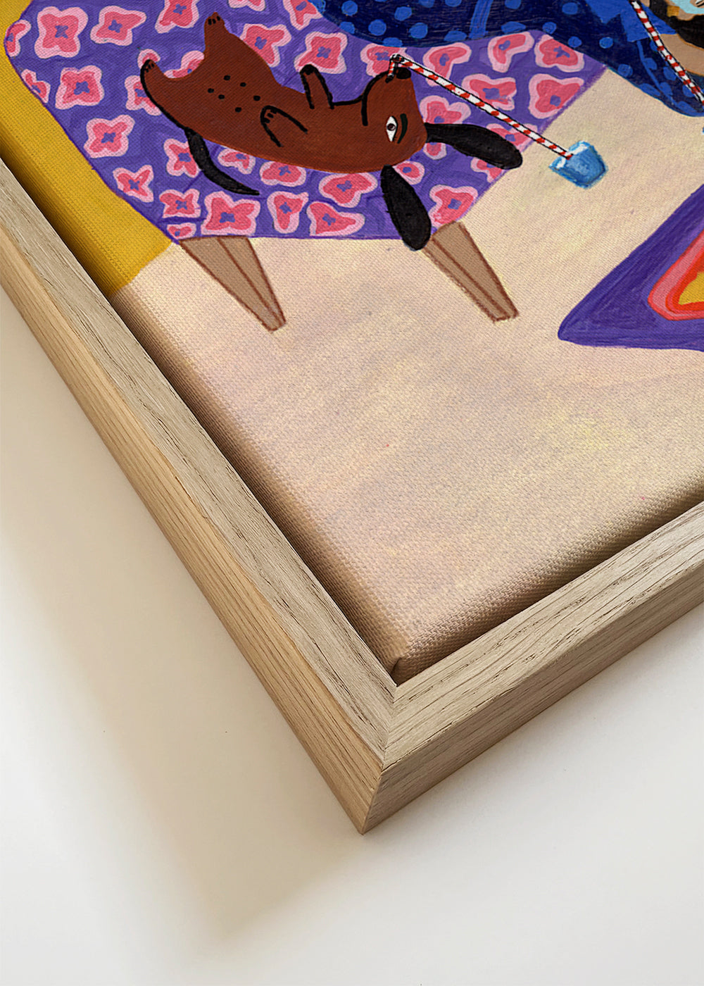 Surrealistische illustratie van rust met centraal oog