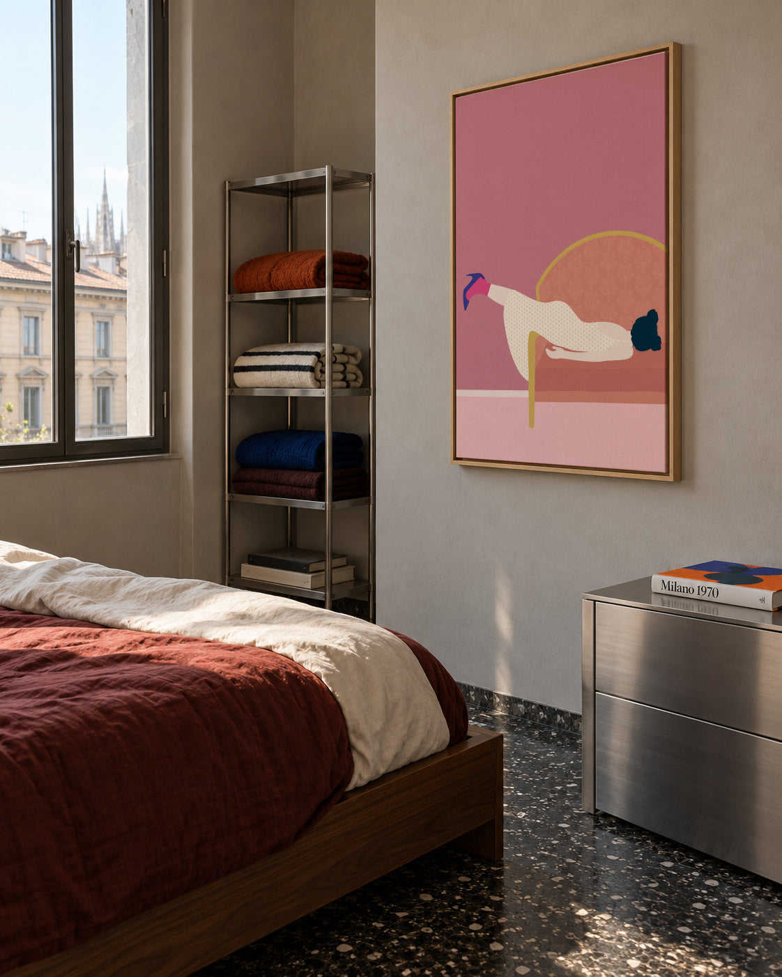 Maddies Mood - Framed canvas in an interior