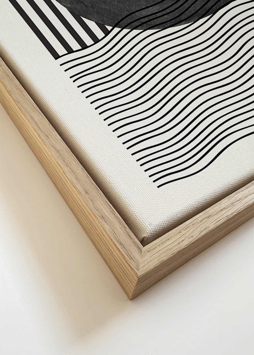 Geometrische poster: cirkel en golven