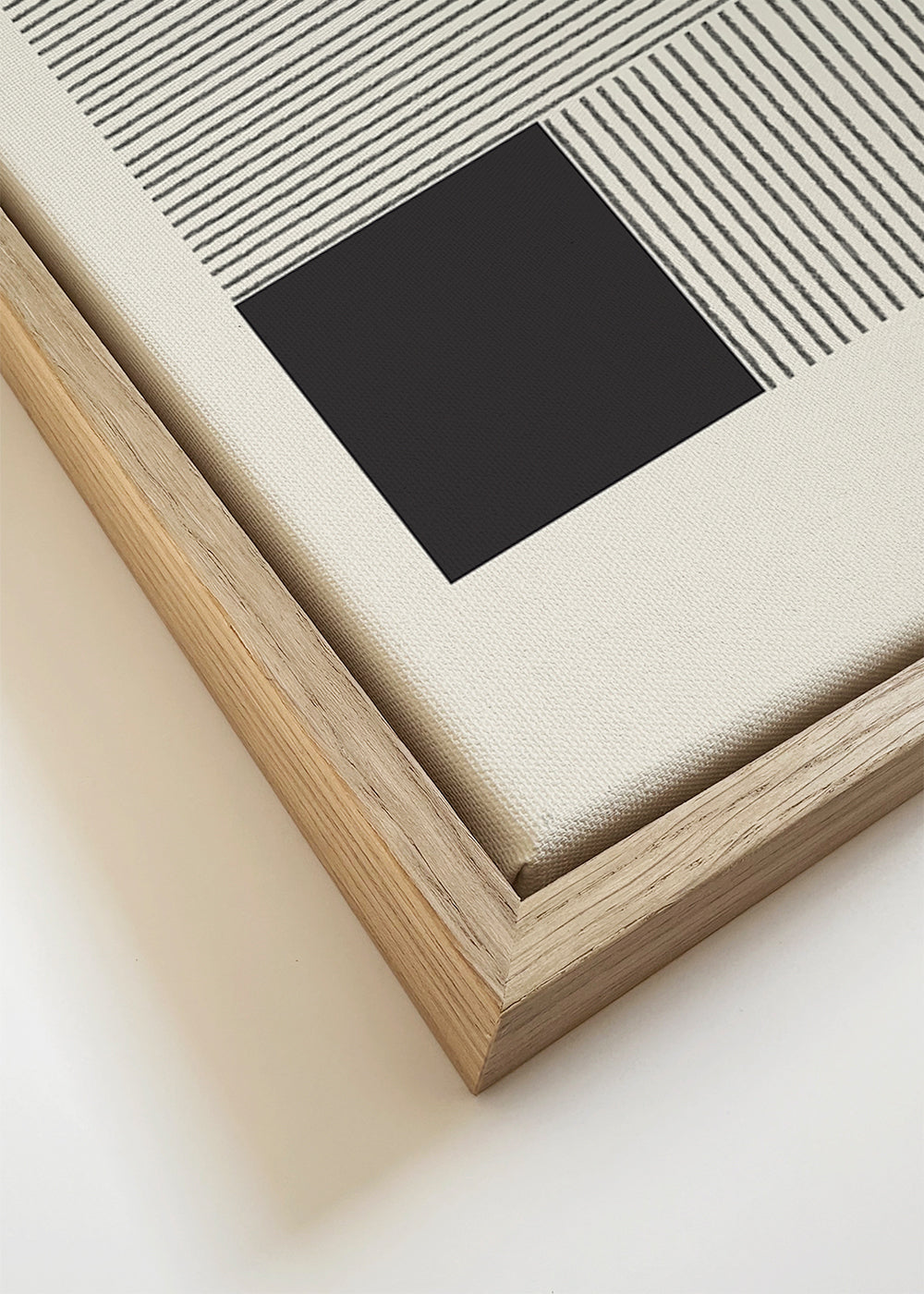 Geometrische poster met textuurcirkel