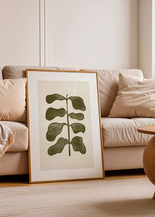 Botanische poster groene bladeren
