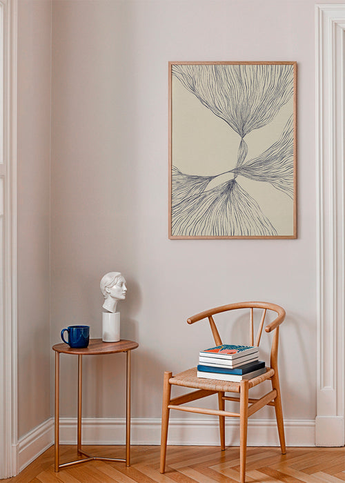 Botanische lijnen kunst