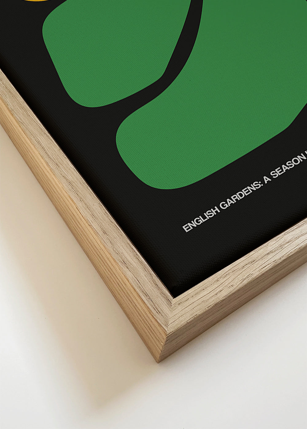 Botanische poster met opvallende gele bloem
