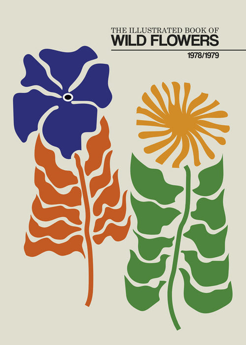 Botanische poster: Wilde bloemen grafisch
