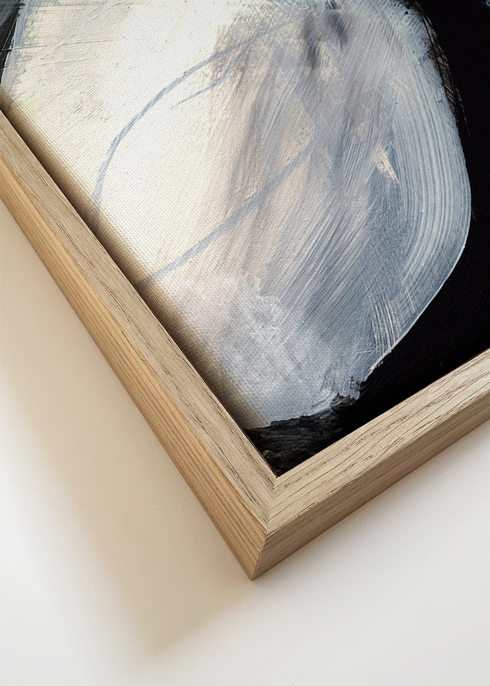 Abstracte kunst met grijze gebaren