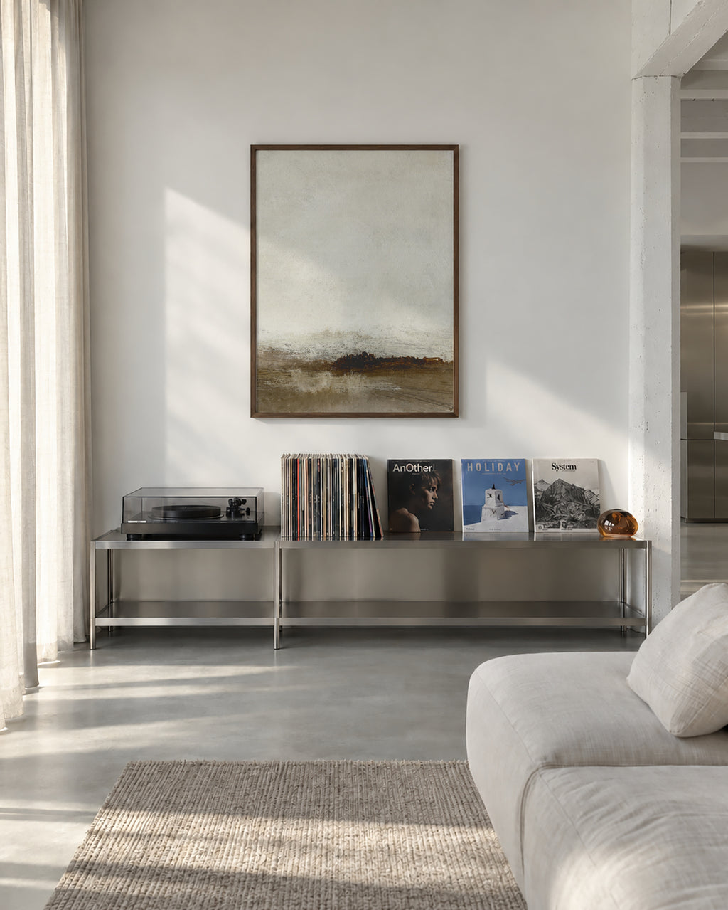 Away from hear No2 - Framed poster in an interior
